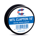 10ft Coilology MTL Clapton Wire – 27/37 Ni80 3.25ohm/ft - 1Pack
