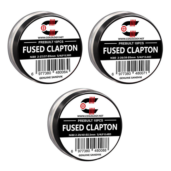 10pcs Coilology Pre-built Fused Clapton Coils – 10pcs Coilology Pre-built Fused Clapton Coils

