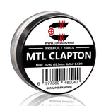10pcs Coilology Pre-built MTL Clapton Coil – 27/37 Ni80 6/5lp ID:2.5mm 0.73ohm - 1Pack
