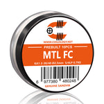 10pcs Coilology Pre-built MTL FC Coil – 2-30/40 SS316L 6/5lp ID:2.5mm 0.49ohm - 1Pack
