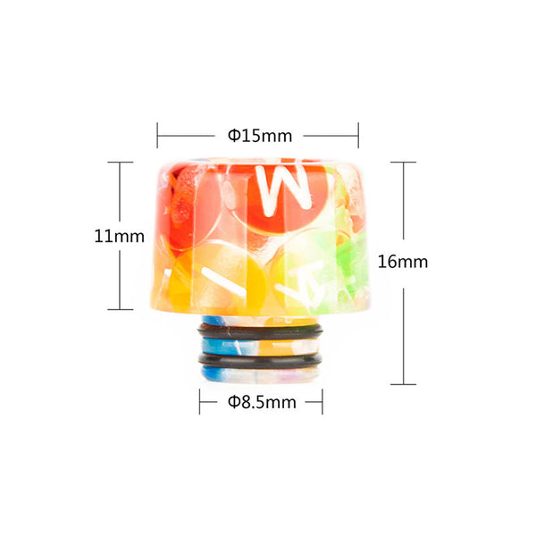 Reewape Resin 510 Drip Tip Random Color (10pcs/pack) – AS215 - 1Pack
