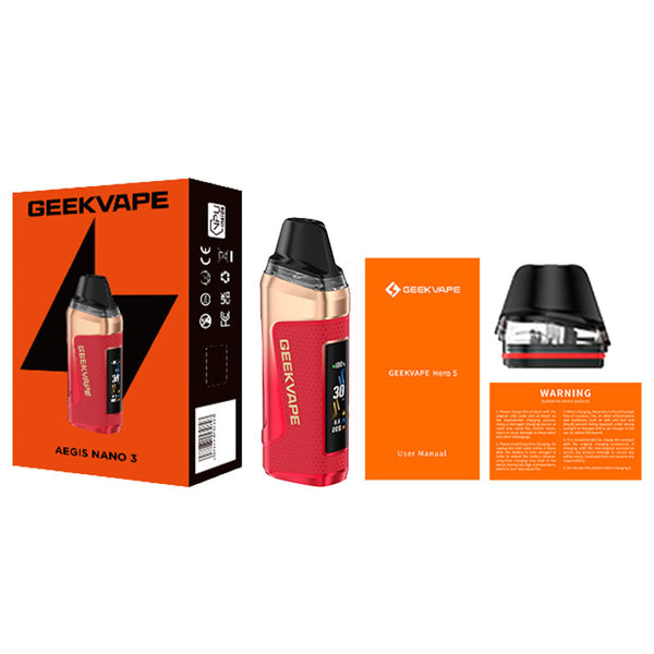 Geekvape Aegis Nano 3 Pod System Kit 1600mAh 30W 3ml – Geekvape Aegis Nano 3 Pod System Kit 1600mAh 30W 3ml

