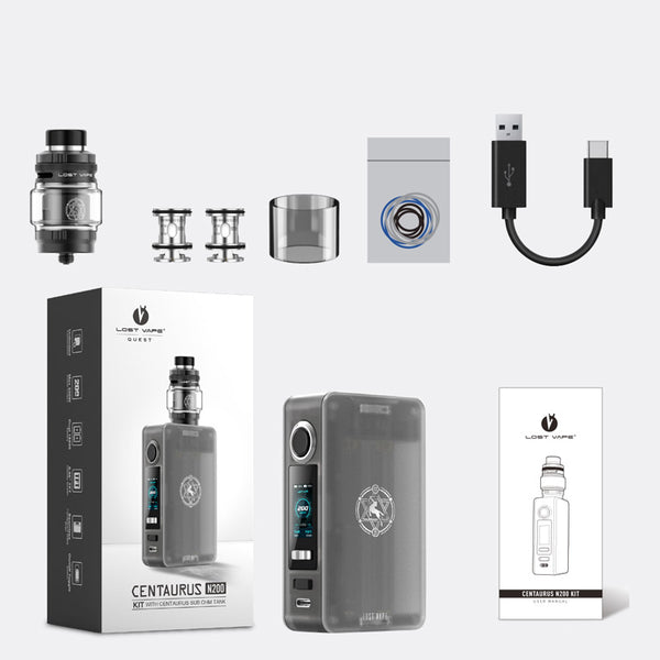 Lost Vape Centaurus N200 Mod Kit with Centaurus Sub Ohm Tank 5ml – Lost Vape Centaurus N200 Mod Kit with Centaurus Sub Ohm Tank 5ml
