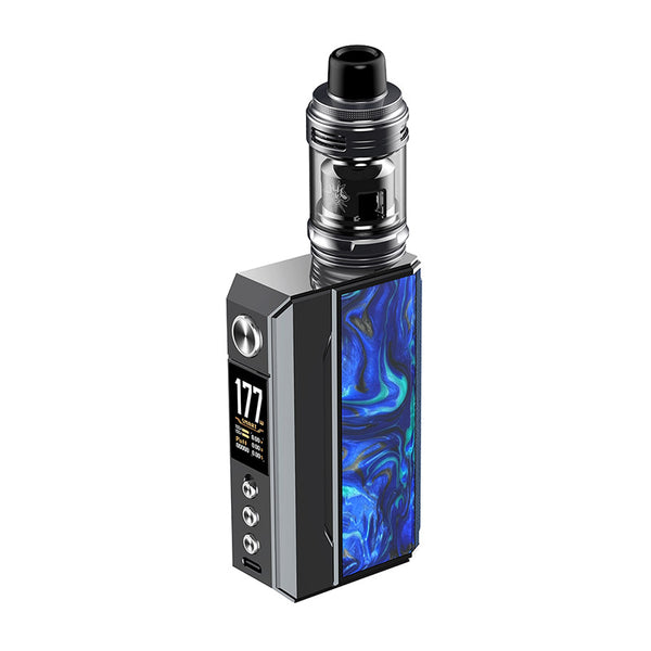 Voopoo Drag 4 Box Mod Kit with Uforce-L Tank Atomizer 4ml – Gun Metal Ocean Blue - AU Version
