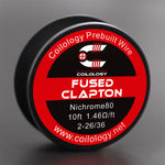 10ft Coilology Fused Clapton Prebuilt Spools Wire – 2-28ga/36ga(2.60ohm) - 1Pack
