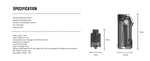 Rincoe JellyBox Mini 80W Box Mod Kit – Amber Clear - JellyBox Mini Kit

