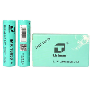 
      
        2pcs Listman IMR 18650 2800mAh 30A Flat Top Li-ion Rechargeable Battery – Other – Parcelcabin International Shipping
      
    