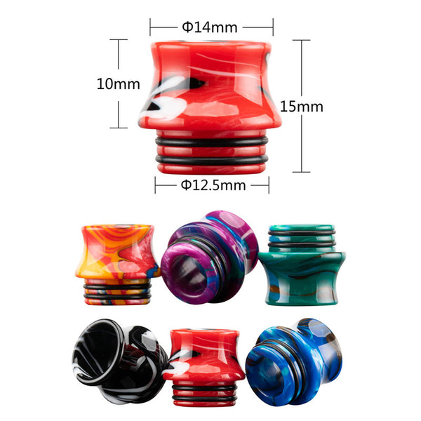 Reewape Resin 810 Drip Tip Random Color (10pcs/pack) – AS300 - 1Pack
