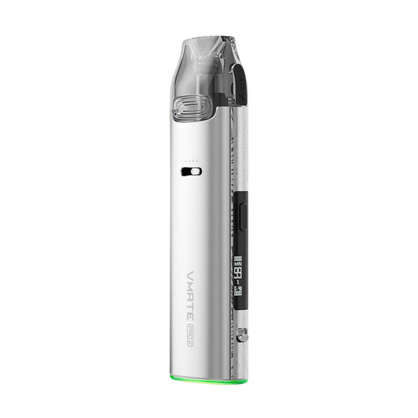 VOOPOO Vmate Pro 2 Pod System Kit 1500mAh 3ml 30W – Glacier Silver - Vmate Pro 2 Kit
