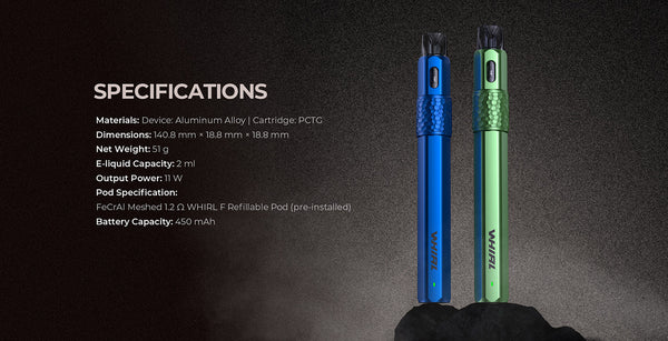 UWELL Whirl F Pod System Kit 450mAh 2ml – UWELL Whirl F Pod System Kit 450mAh 2ml
