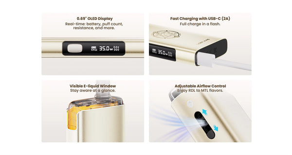 Lost Vape Centaurus Ori 35 Pod System Kit 2500mAh 5ml (Max 35W) – Lost Vape Centaurus Ori 35 Pod System Kit 2500mAh 5ml (Max 35W)
