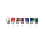 Reewape Resin 510 Drip Tip Random Color (10pcs/pack) – AS220 - 1Pack
