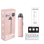 Lost Vape Thelema Aura S Pod System Kit 1600mAh 3ml (Max 40W) – Leather Black - Thelema Aura S Kit
