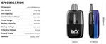 Lost Vape Kata Pod System Kit 1600mAh 10ml (Max 30W) – Shadow Rose - Kata Pod Kit
