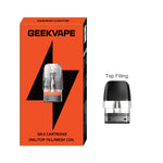 خرطوشة Geekvape Q Pod سعة 3 مل/2 مل (3 قطع/عبوة) – 0.8 أوم (تعبئة علوية) - 2 مل
