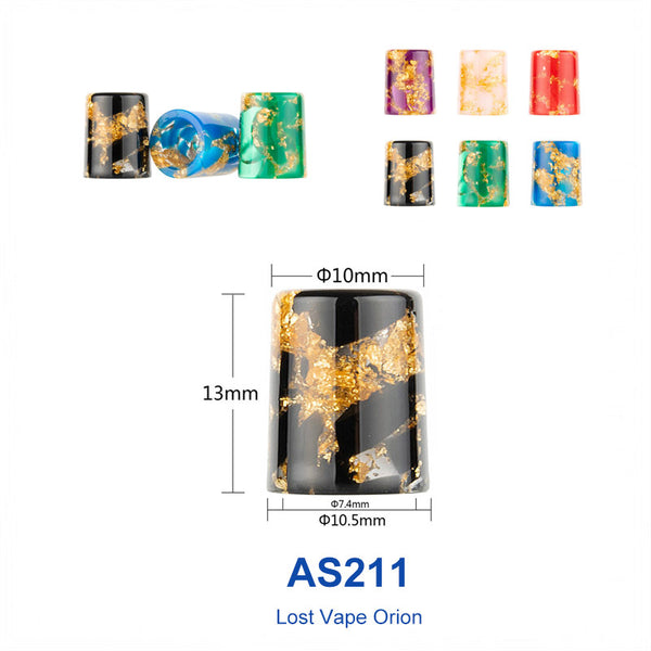 Reewape Resin Drip Tip Random Color (10pcs/pack) – AS211(Lost Vape Orion) - 1Pack
