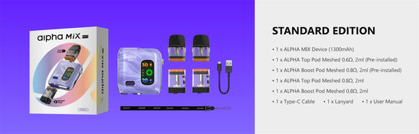 SMOK Alpha Mix Pod System Kit 1300mAh 4ml – SMOK Alpha Mix Pod System Kit 1300mAh 4ml
