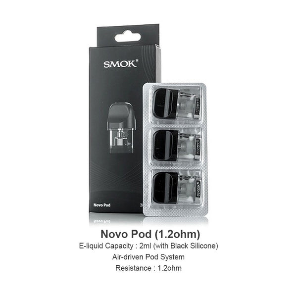 SMOK Novo Pod Cartridge 3ml/2ml (3pcs/pack) – SMOK Novo Pod Cartridge 3ml/2ml (3pcs/pack)

