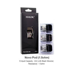SMOK Novo Pod Cartridge 3ml/2ml (3pcs/pack) – Meshed 0.6ohm (Top Filling) - 1Pack
