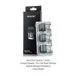 SMOK Novo Pod Cartridge 3ml/2ml (3pcs/pack) – Meshed 0.6ohm (Top Filling) - 1Pack
