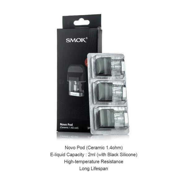 SMOK Novo Pod Cartridge 3ml/2ml (3pcs/pack) – SMOK Novo Pod Cartridge 3ml/2ml (3pcs/pack)
