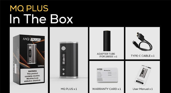 YiHi SXmini MQ Plus Box Mod 100W (Single 21700/20700/18650 Battery) – YiHi SXmini MQ Plus Box Mod 100W (Single 21700/20700/18650 Battery)
