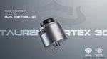 Thunderhead Creations Tauren Vortex 30 RDA Atomizer (30mm) – Silver Black - Tauren Vortex 30 RDA
