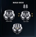 Thunderhead Creations Tauren Vortex 30 RDA Atomizer (30mm) – Silver Black - Tauren Vortex 30 RDA
