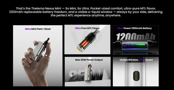 Lost Vape Thelema Nexus Mini Pod System Kit 1200mAh 25W 2ml – Lost Vape Thelema Nexus Mini Pod System Kit 1200mAh 25W 2ml
