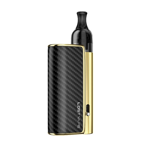 Lost Vape Thelema Nexus Mini Pod System Kit 1200mAh 25W 2ml – Carbon Gold - Thelema Nexus Mini Kit
