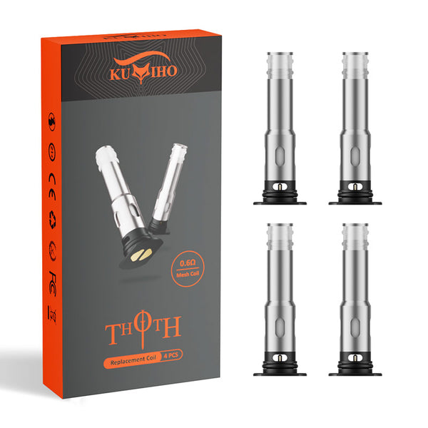 Kumiho THOTH Replacement Coils (4pcs/pack) – 0.6ohm - 1Pack
