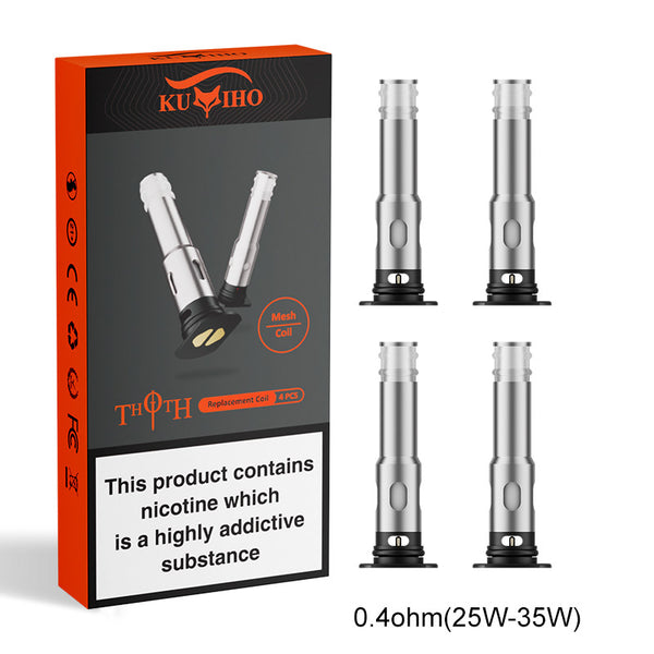 Kumiho THOTH Replacement Coils (4pcs/pack) – 0.4ohm - TPD Version
