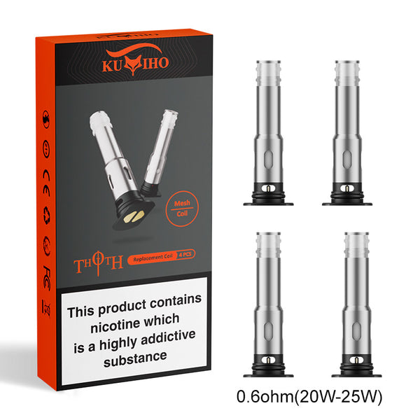 Kumiho THOTH Replacement Coils (4pcs/pack) – 0.6ohm - TPD Version

