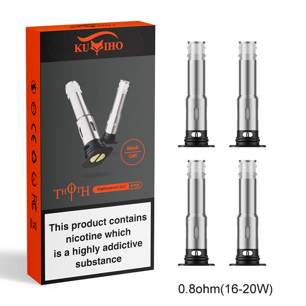 Kumiho THOTH Replacement Coils (4pcs/pack) – 0.8ohm - TPD Version
