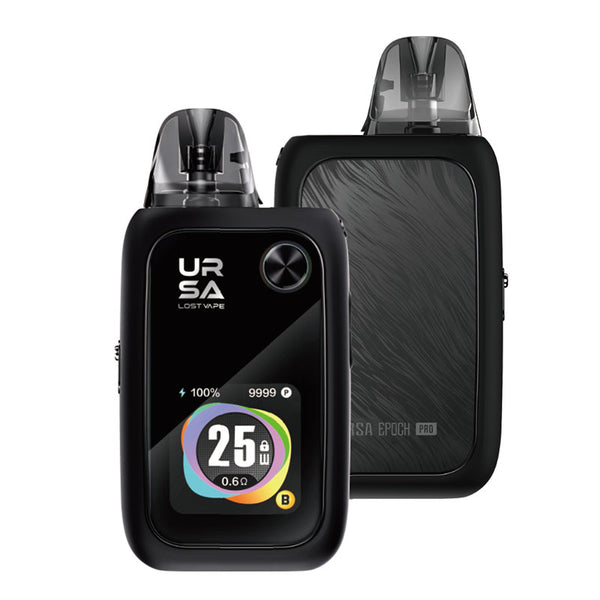 Lost Vape Ursa Epoch Pro Pod System Kit 1400mAh 2.5ml (35W) – Silk Black - Ursa Epoch Pro Kit

