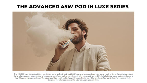 Vaporesso LUXE X3 Pod Mod Kit 2600mAh 5ml (Max 45W) – Vaporesso LUXE X3 Pod Mod Kit 2600mAh 5ml (Max 45W)
