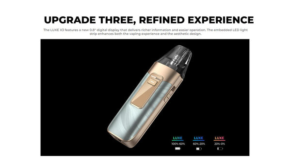 Vaporesso LUXE X3 Pod Mod Kit 2600mAh 5ml (Max 45W) – Vaporesso LUXE X3 Pod Mod Kit 2600mAh 5ml (Max 45W)
