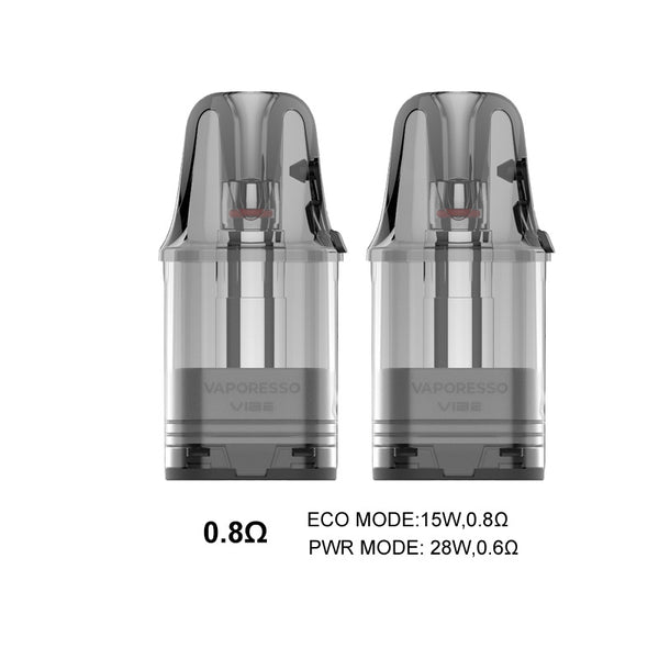 Vaporesso Vibe Pod Cartridge 4.5ml (2pcs/pack) – 0.8ohm(Top Fill; 2pcs/pack) - 1Pack

