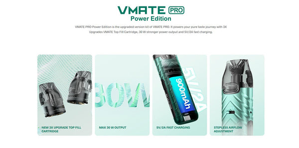 VOOPOO VMATE PRO Power Edition 30W Kit 900mAh 3ml – VOOPOO VMATE PRO Power Edition 30W Kit 900mAh 3ml
