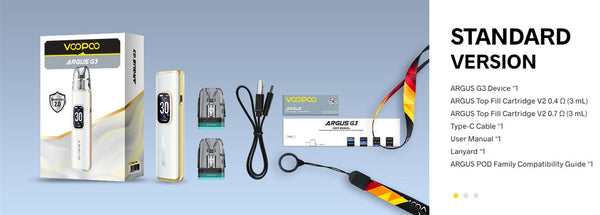 VOOPOO Argus G3 Pod System Kit 1500mAh 3ml(Max 30W) – VOOPOO Argus G3 Pod System Kit 1500mAh 3ml(Max 30W)
