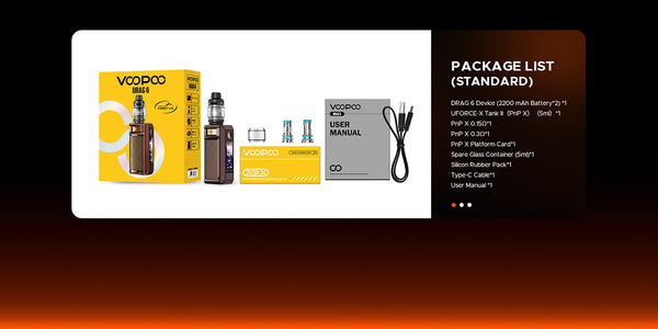 VOOPOO Drag 6 Mod Kit with Uforce-X Tank II 4400mAh 5ml (Max 220W) – VOOPOO Drag 6 Mod Kit with Uforce-X Tank II 4400mAh 5ml (Max 220W)
