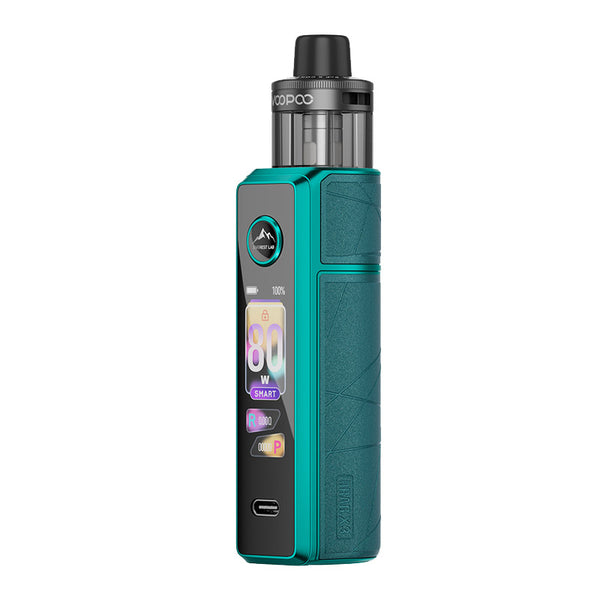 Voopoo Drag X3 80W Box Mod Kit with PnP X Cartridge DTL Pod 5ml – Lake Green - Drag X3 Kit
