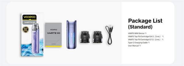 VOOPOO Vmate Max Pod System Kit 1200mAh 3ml – VOOPOO Vmate Max Pod System Kit 1200mAh 3ml
